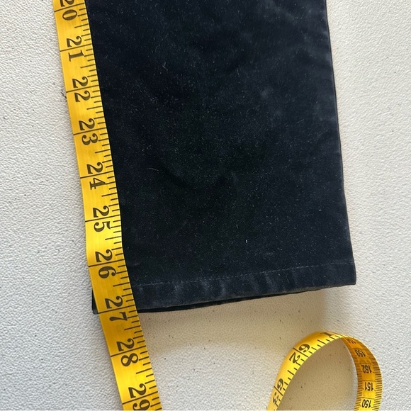 YVES SAINT LAURENT SKINNY VELVET LIKE BLACK PANTS JEANS MENS  AUTHENTIC - Picture 15 of 16